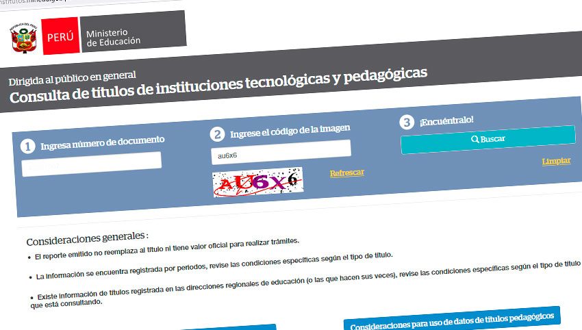 Consulta de títulos de instituciones tecnológicas Consulta de títulos de instituciones tecnológicas