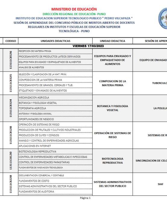 SESIÓN DE APRENDIZAJE DEL CONCURSO PÚBLICO DE MERITOS ABIERTO DE DOCENTESREGULARES